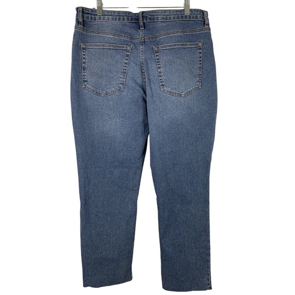 No Boundaries Womens Mid-Rise Distressed Denim Jeans Size 17 - Picture 2 of 11